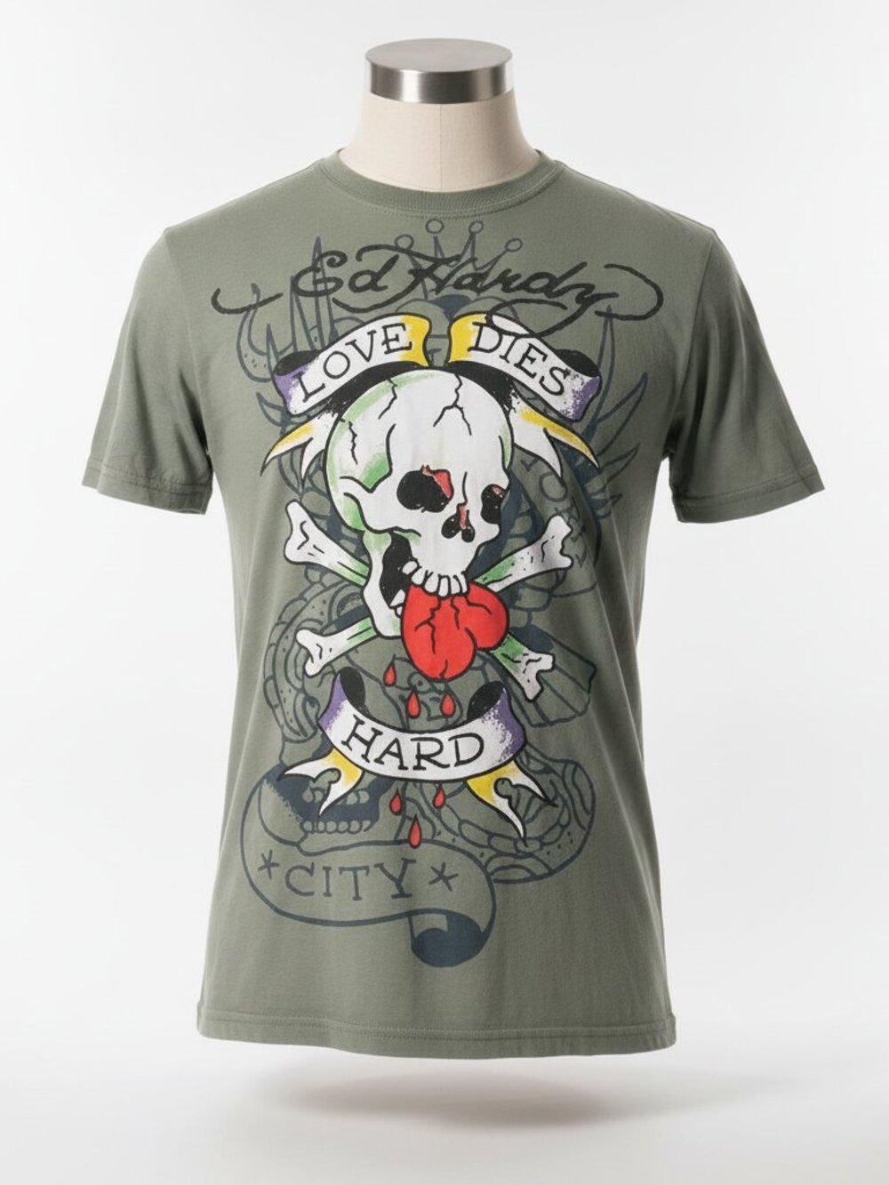 Ed Hardy Graphic Skull T-Shirt – Men's Size S – NWT